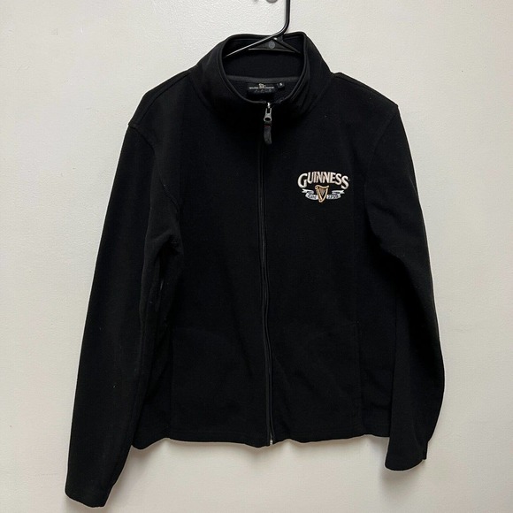 Guinness Other - Guinness Jacket Mens S Official Merchandise Black Full Zip Fleece Lined Coat